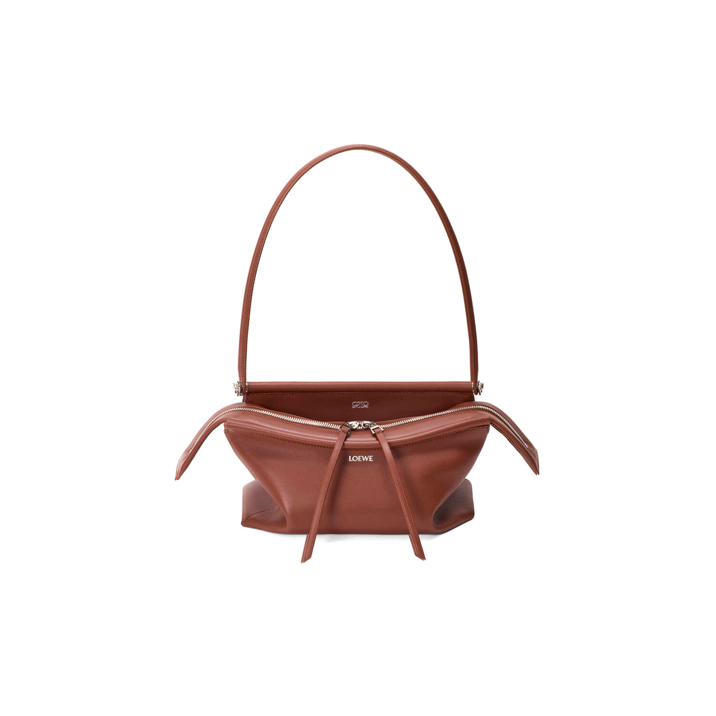 LOEWE SMALL WHISKER BAG IN GLAZED CALFSKIN ATBBTBBX01 (25.5*17*14cm)